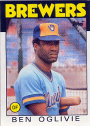 1986 Topps Baseball Cards      372     Ben Oglivie